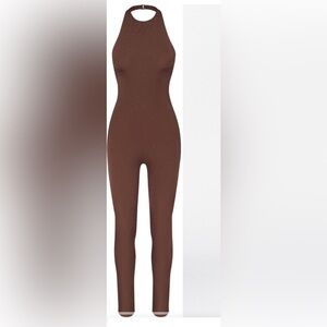SKIMS Swarovski jelly sheer halter catsuit